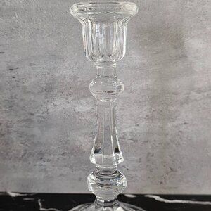 Vintage Cristal D'arques Lead Crystal Candlestick 8.25" - EUC!